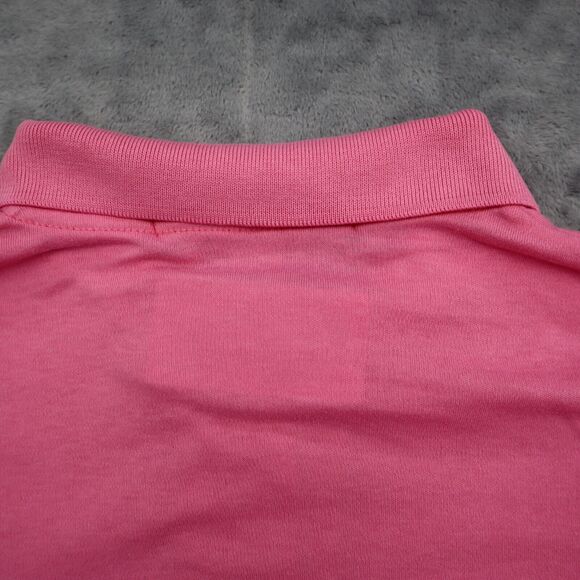 Joan Harper Shirt Womens M Pink Short Sleeve Collared Button Knit Polo - Picture 11 of 14